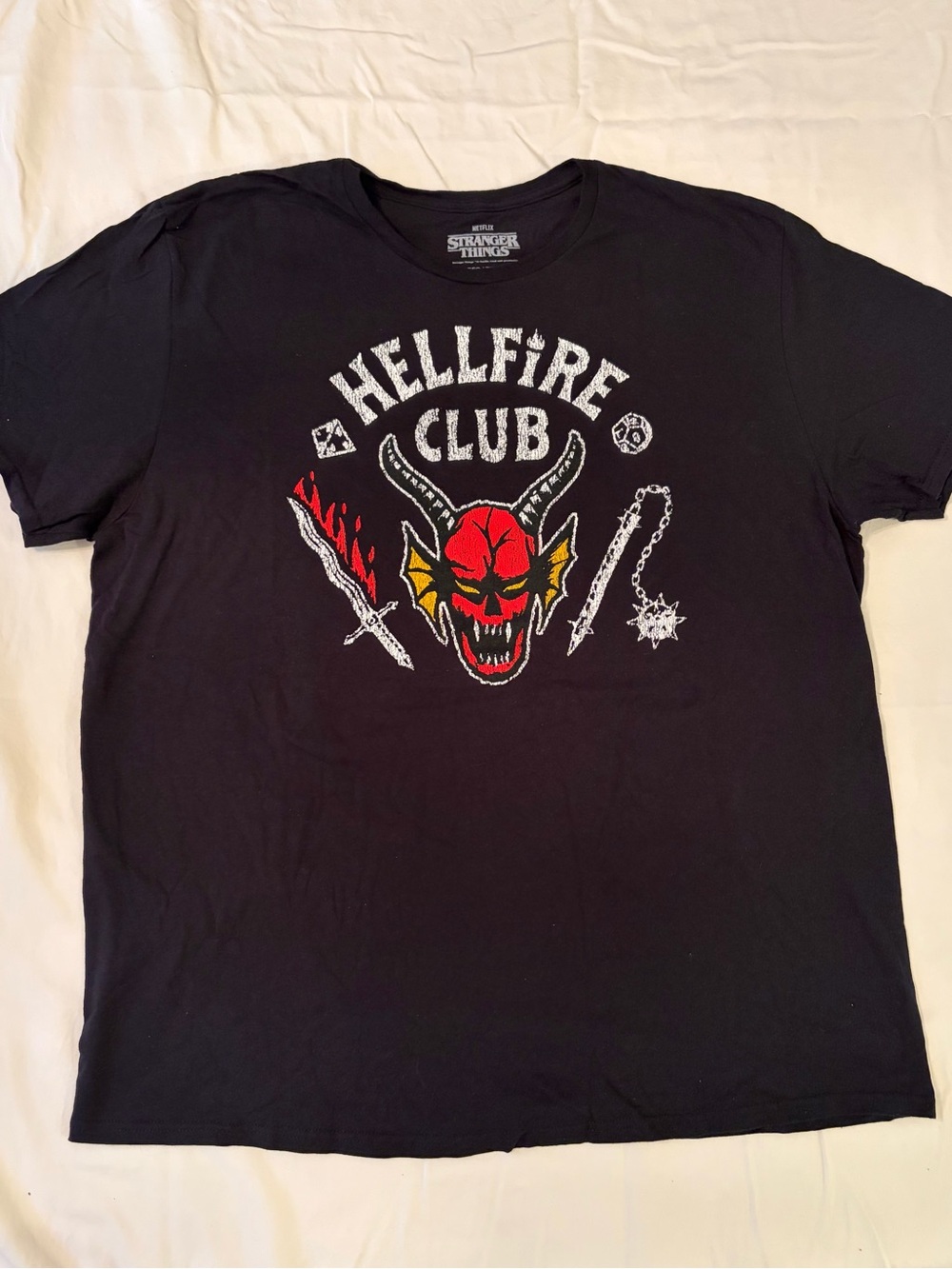 Netflix Hellfire Club Graphic Tee - Black Men’s 2X